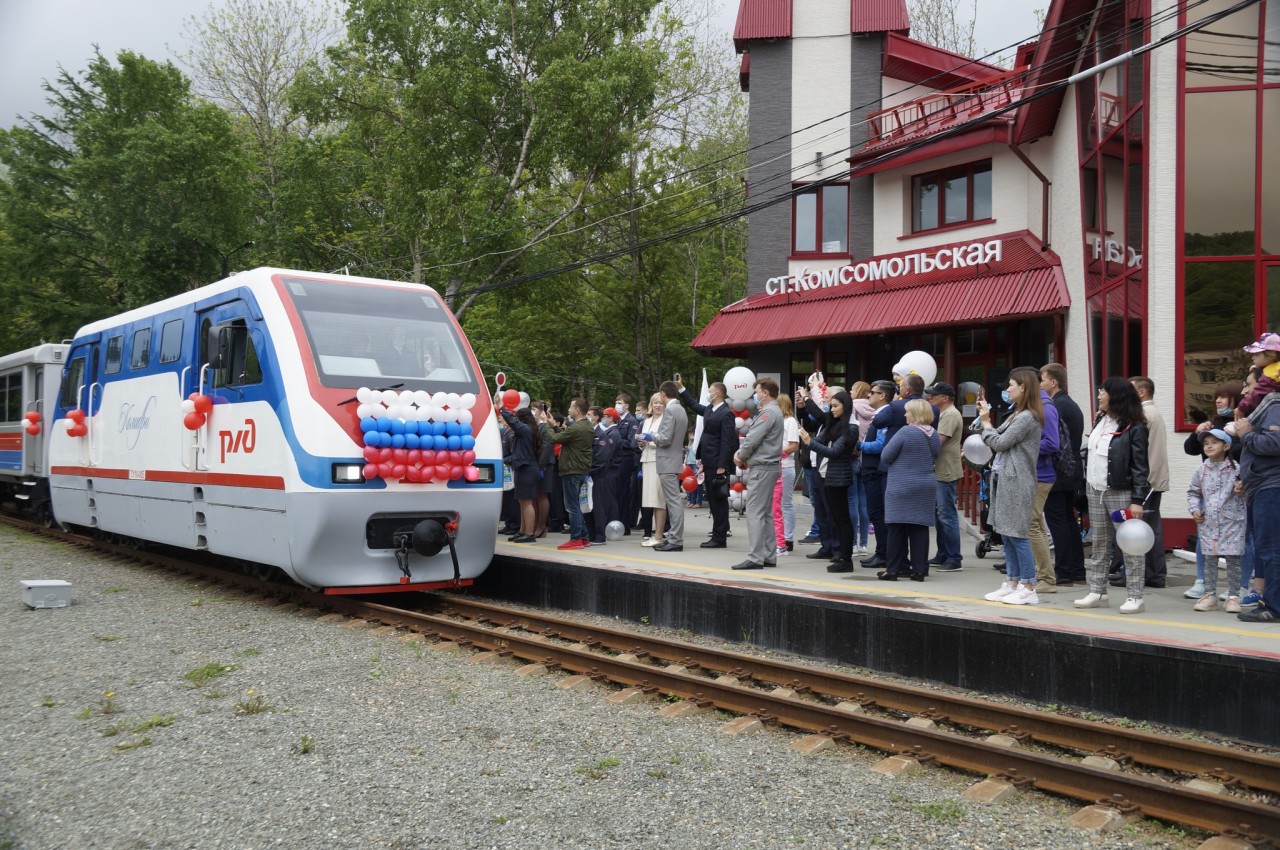 CitySakh.ru - Детская железная дорога в Южно-Сахалинске открыла летний сезон